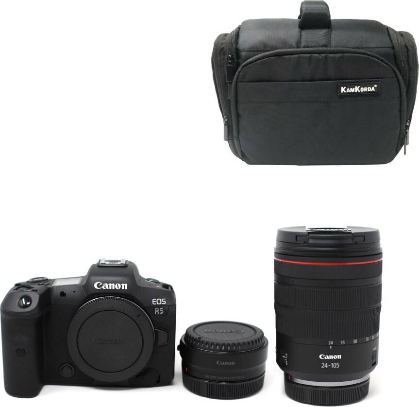 Canon mount adapter ef eos r Canon EOS R5 Kit RF 24-105 f4L with EF-EOS R Mount Adapter