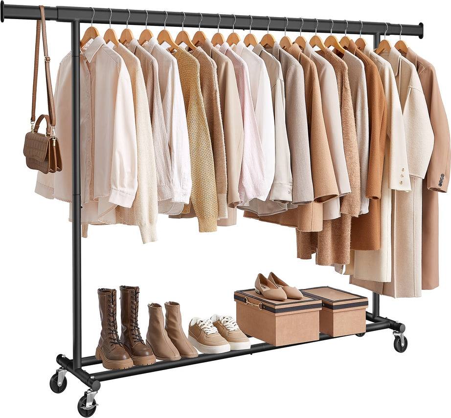 Songmics Clothes Rack with Extendable Rail Clothes Rack 160x161.5cm
