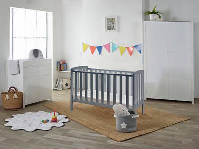 George Rafferty Compact Cot Grey