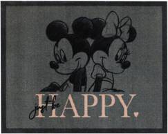 Disney Happy Mickey Mouse Minnie Grey Rug