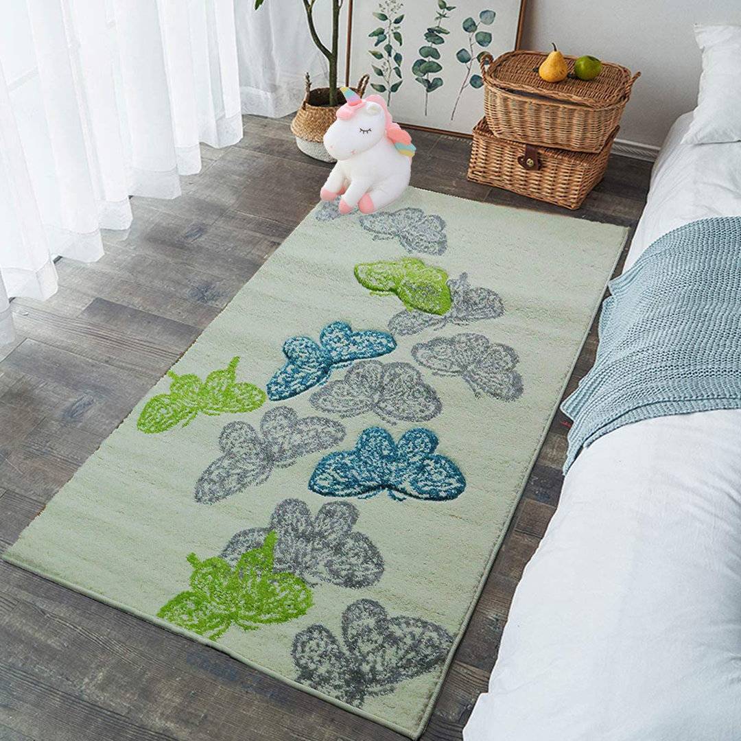 Brambly Cottage Area Rug Grey Rectangle