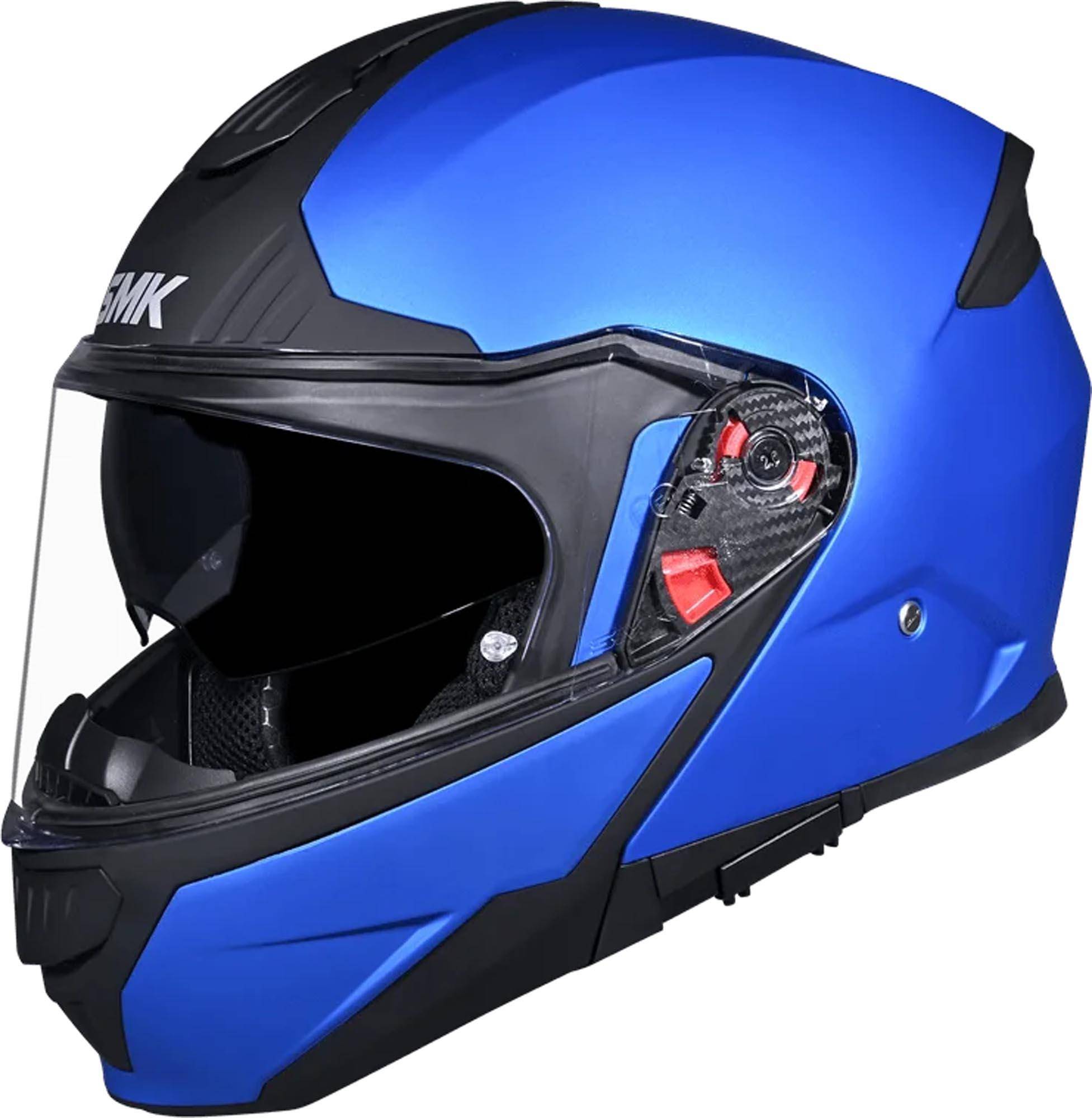 SMK Gullwing Solid Modular Helmet Blue