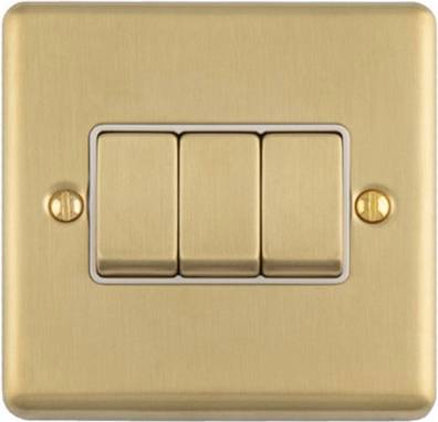Loops 3-Gang Triple Rocker Light Switch