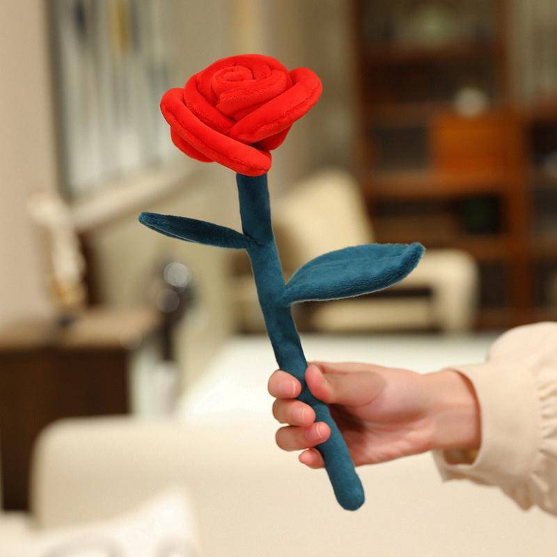 Rose toy Sex Toys Simulation Rose Plush Toy - Red