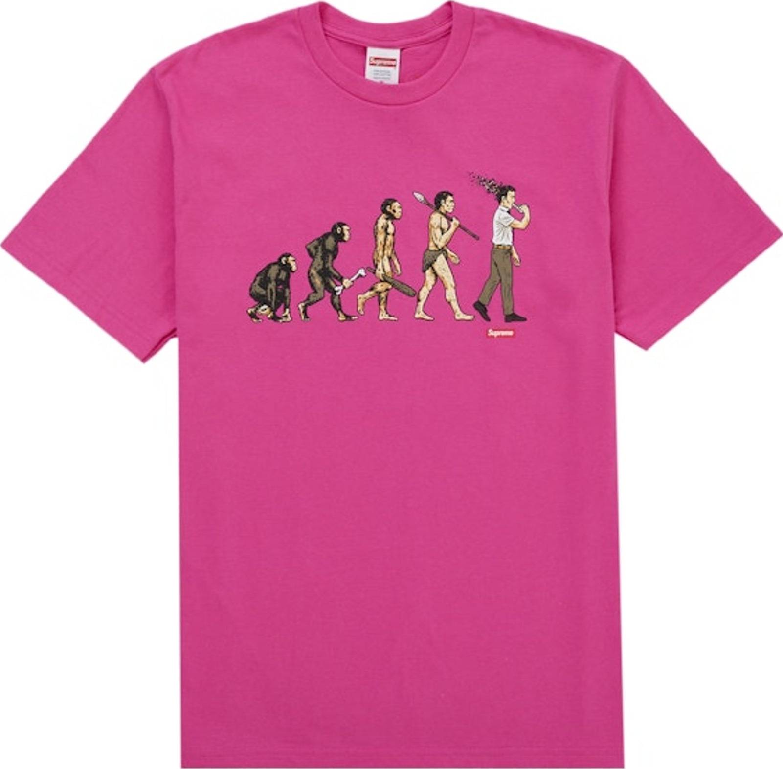 Supreme t shirt Supreme Evolution Tee - Fuchsia