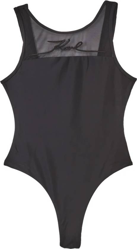 Karl Lagerfeld Signature Rio Badedragt Uld - Sort