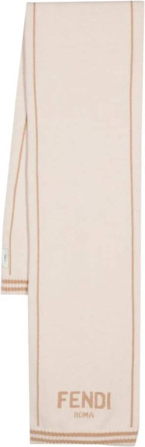 Fendi Roma Linen Scarf - Beige