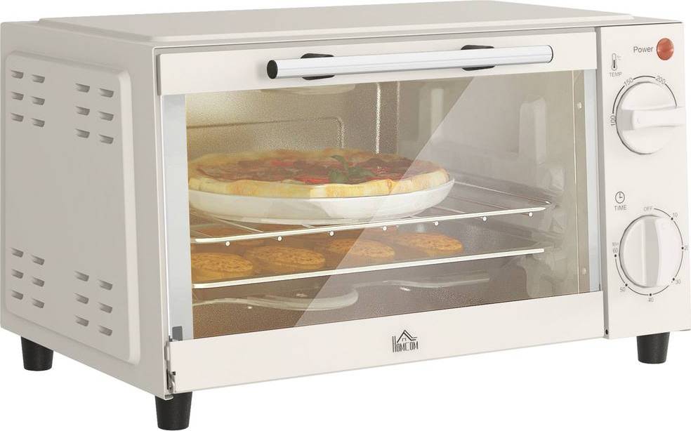 Homcom Mini Oven 9L Countertop Toaster with Timer Control