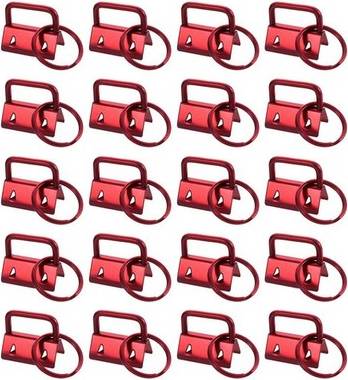 Sodial Key Hardware With Keychain Rings For Bag Webbing - Red