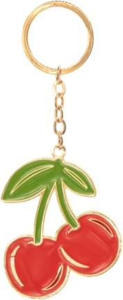 Cherry Enamel Keyring