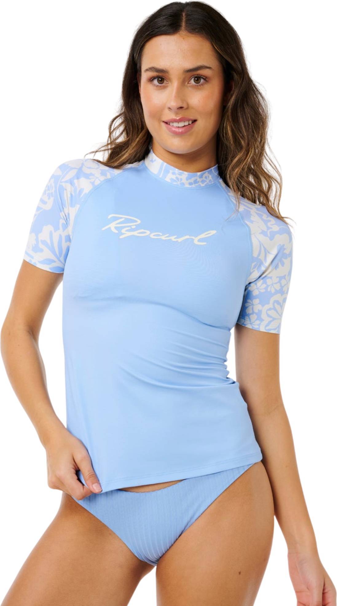 Pacific Coast UPF Short Sleeve Rash Vest - Blue