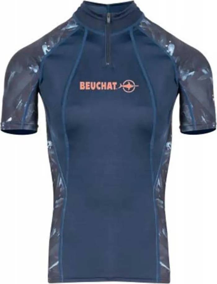 Atoll Short Sleeve Rash Guard - Blue