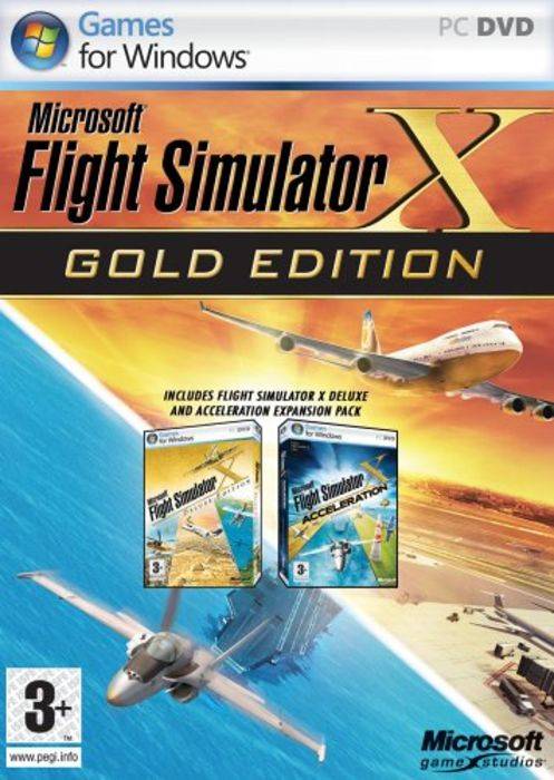 Microsoft flight simulator Flight Simulator X Gold Edition Windows PC