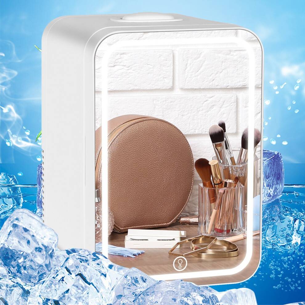 Makeup fridge 4L Mini Fridge with LED Mirror
