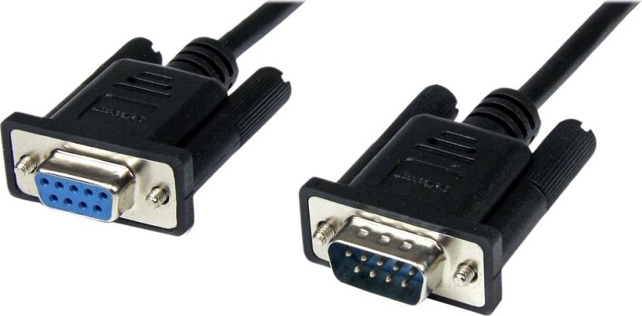 StarTech Black DB9 RS232 Serial Null Modem Cable