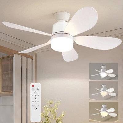 B&Q Socket Fan Light With Remote