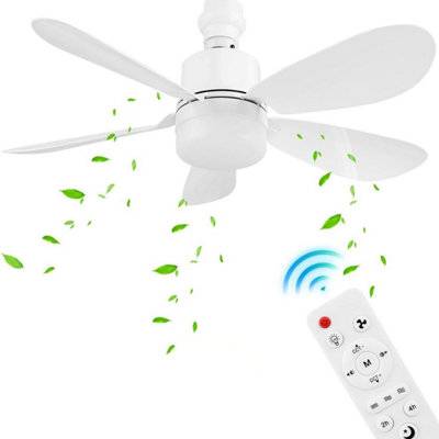 B&Q 52cm Socket Fan Light With Remote Control
