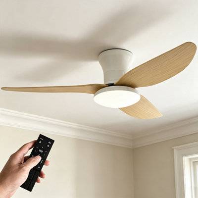 B&Q Small Ceiling Fan With Light And Remote