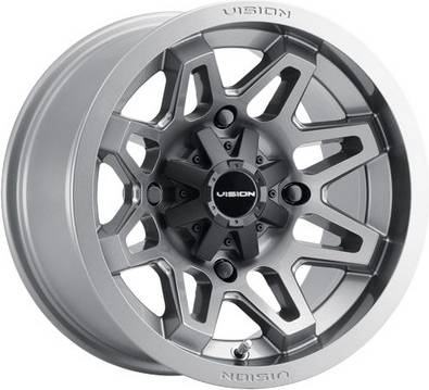 15 rims Vision UTV 416 Seven Gunmetal Wheel Rim 15 Inch