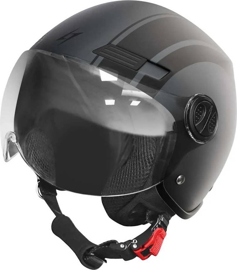 Stormer Ride Path Open Face Helmet Grey Adult