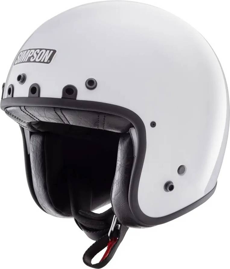 Jethelm Simpson Chopper Solid Jethelm Helmet - Weiß