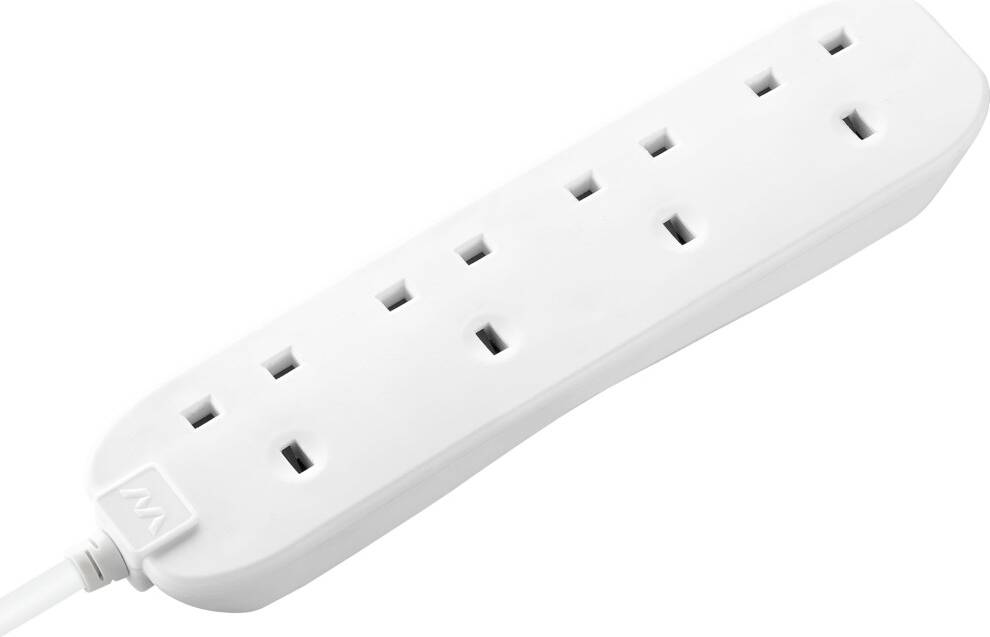 3 metre extension lead Masterplug Four Socket Extension Lead 3 Metre Cable