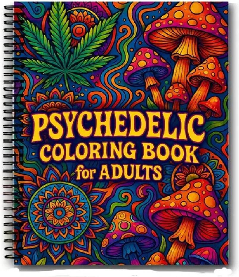 Trippy Coloring Book Psychedelic Pages