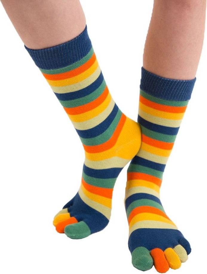 ToeToe Essential Mid-calf Stripy Sunset