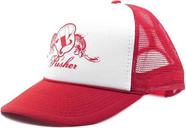 Pusher Trucker Cap R/W Logo