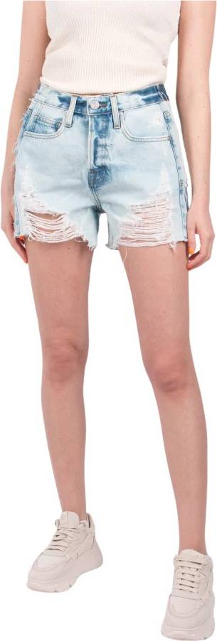 Frame Relaxed Short Reverse Side Talia Combo - Blå