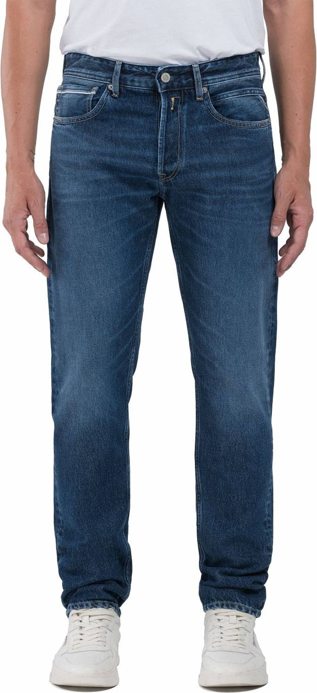 Replay Rak Passform Grover Stretch Jeans