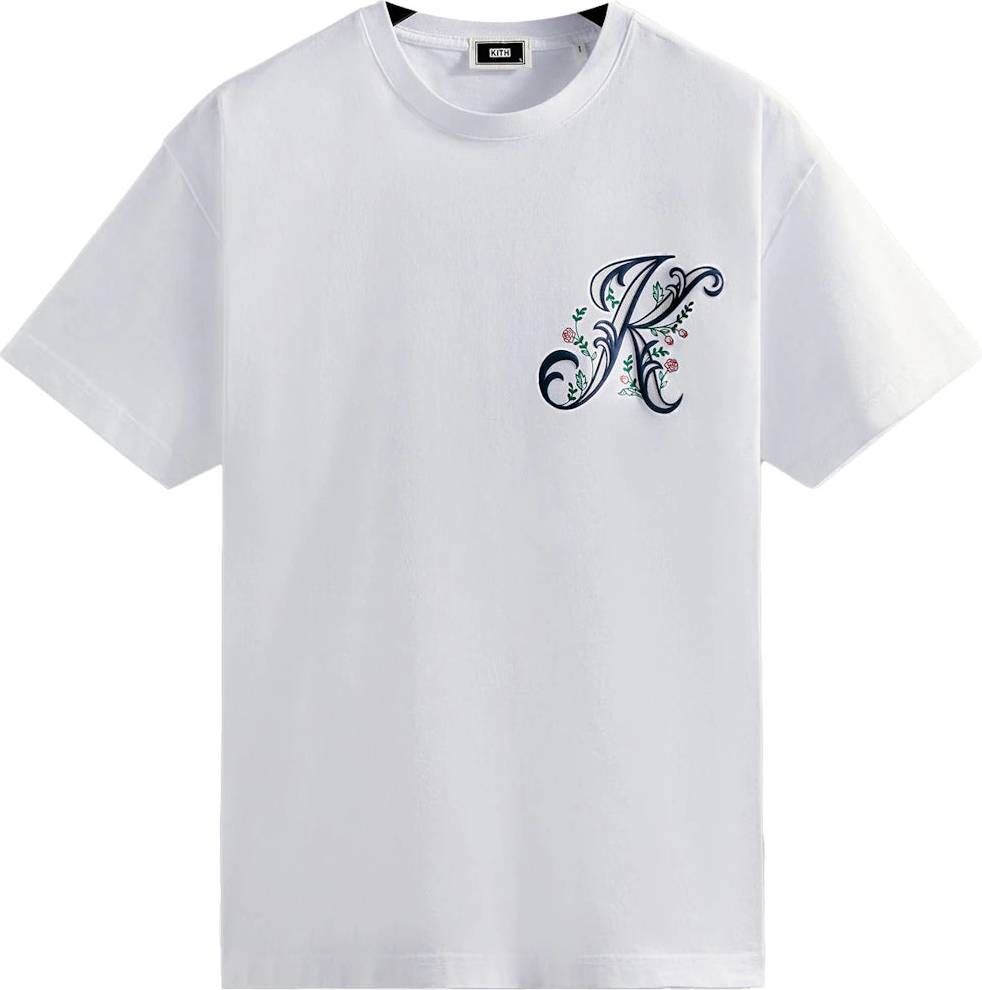 Kith Script Floral Tee - White