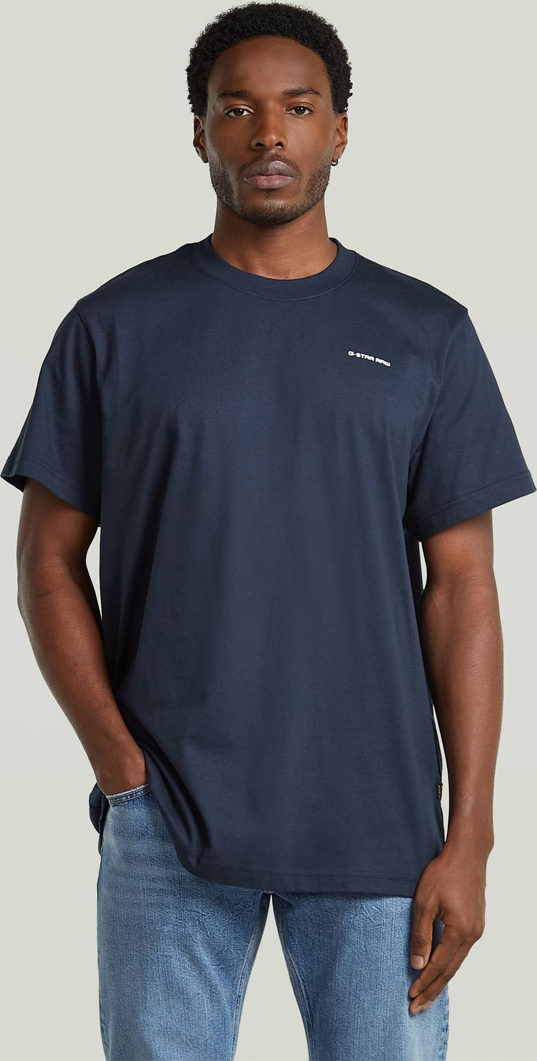 G-Star Chest Logo Loose R T - Navy