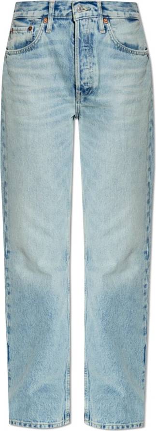 90s High Rise Loose Jean - Blue