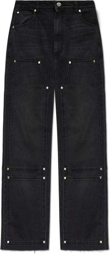 Jeans Med Råa Fållar Bomull - Herr