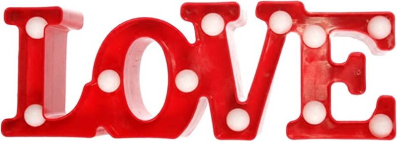 LED Love Neon Sign Light Red 30 cm