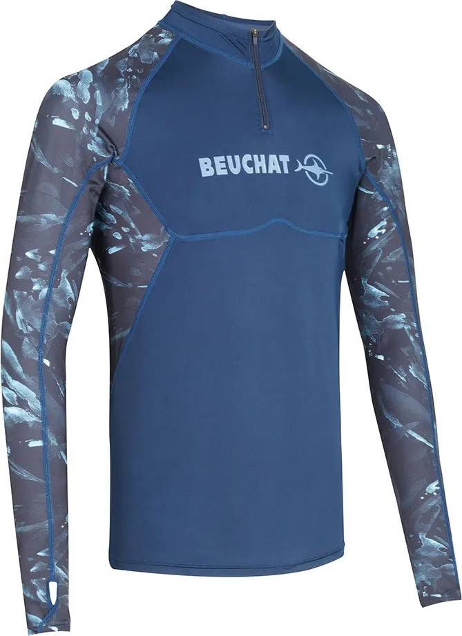 Atoll Long Sleeve Rash Guard - Bleu