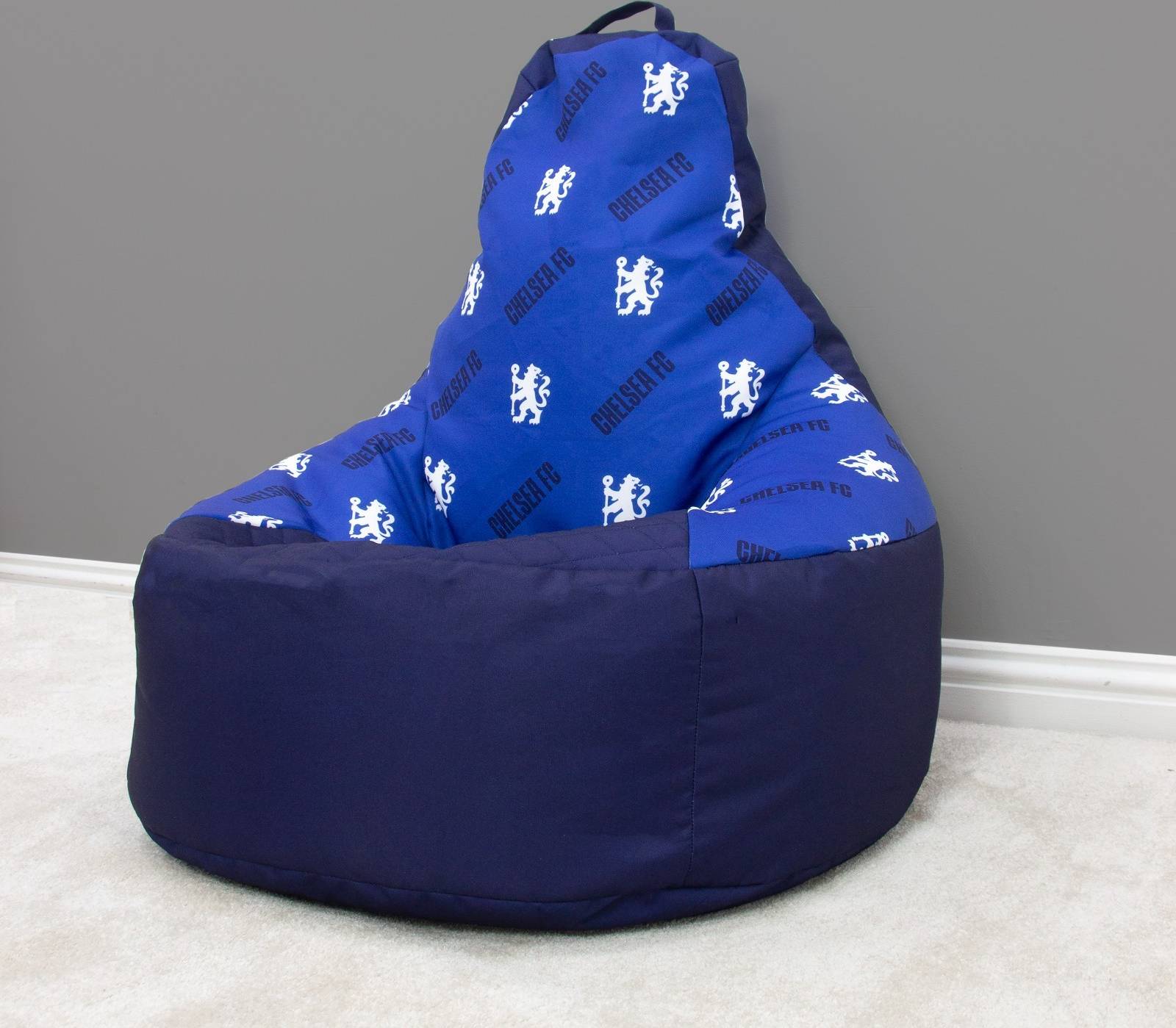 Team Rocker Bean Chair Blue Bean Bag
