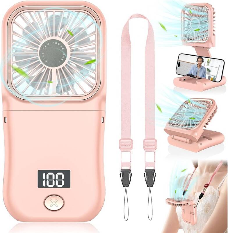 STOYOTU Handheld Foldable Rechargeable Foldable Fan