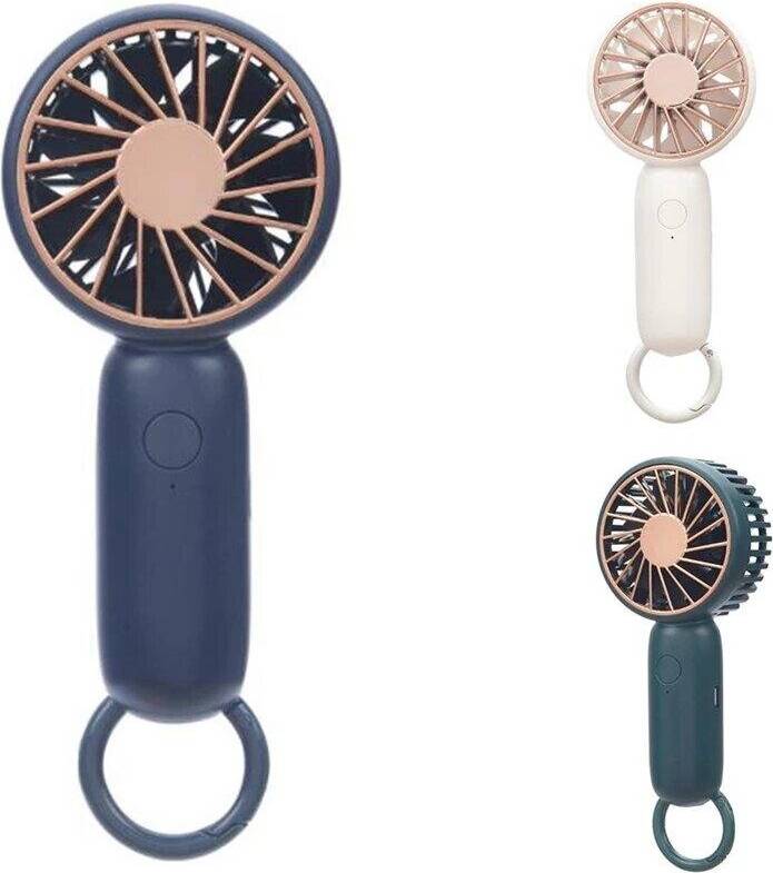 Summer Mini Handheld Fan With Backpack Buckle