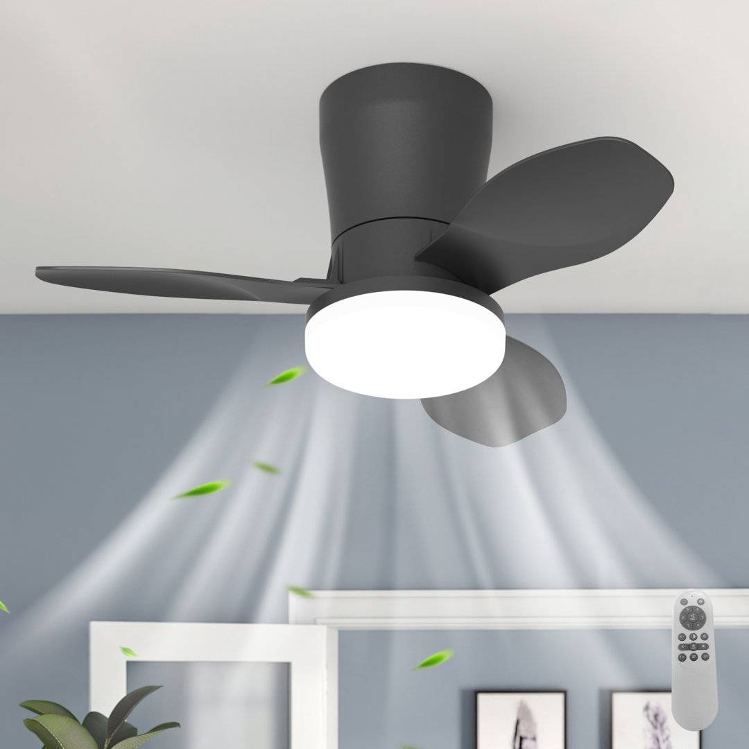 Metro Lane 3-Blade Dimmable LED Ceiling Fan with Light Kit