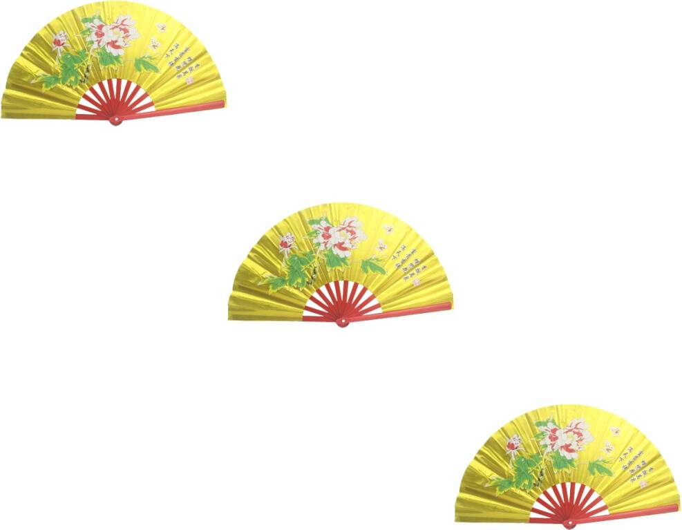iplusmile 3Pcs Multi Color Chinese Hand Fans