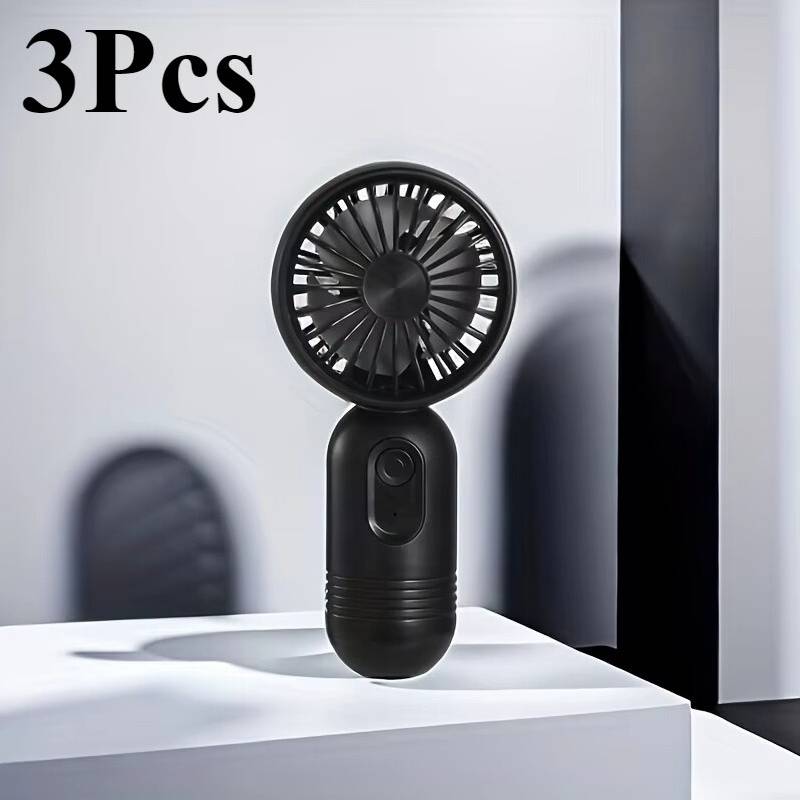 STOYOTU USB Mini Rechargeable Portable Handheld Fan 3pcs
