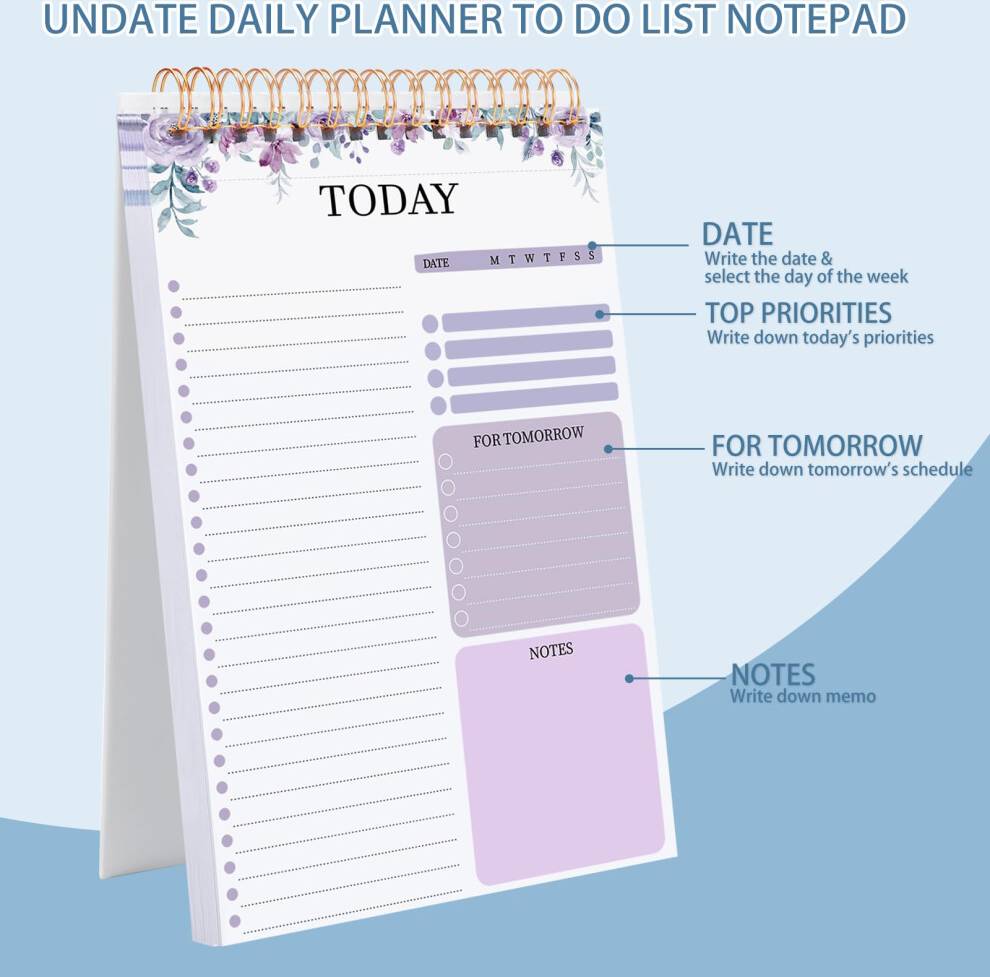2 Pack To Do List Notepad 104 Sheets