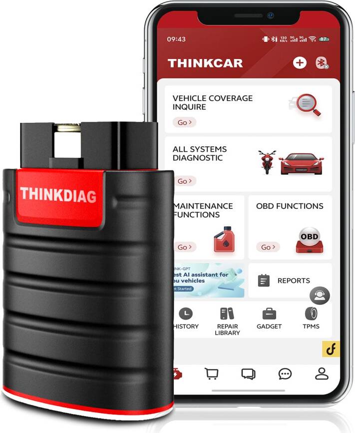 Obd bluetooth Thinkcar OBD2 Bluetooth Scanner All System
