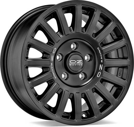 OZ Racing Rally Raid Matte Black Silver Lettering 8X17