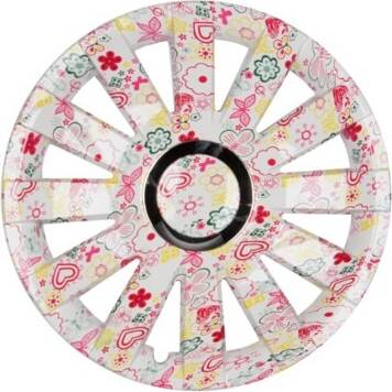 TFS 16 Inch 76 In Flowers Look Wheel Covers
