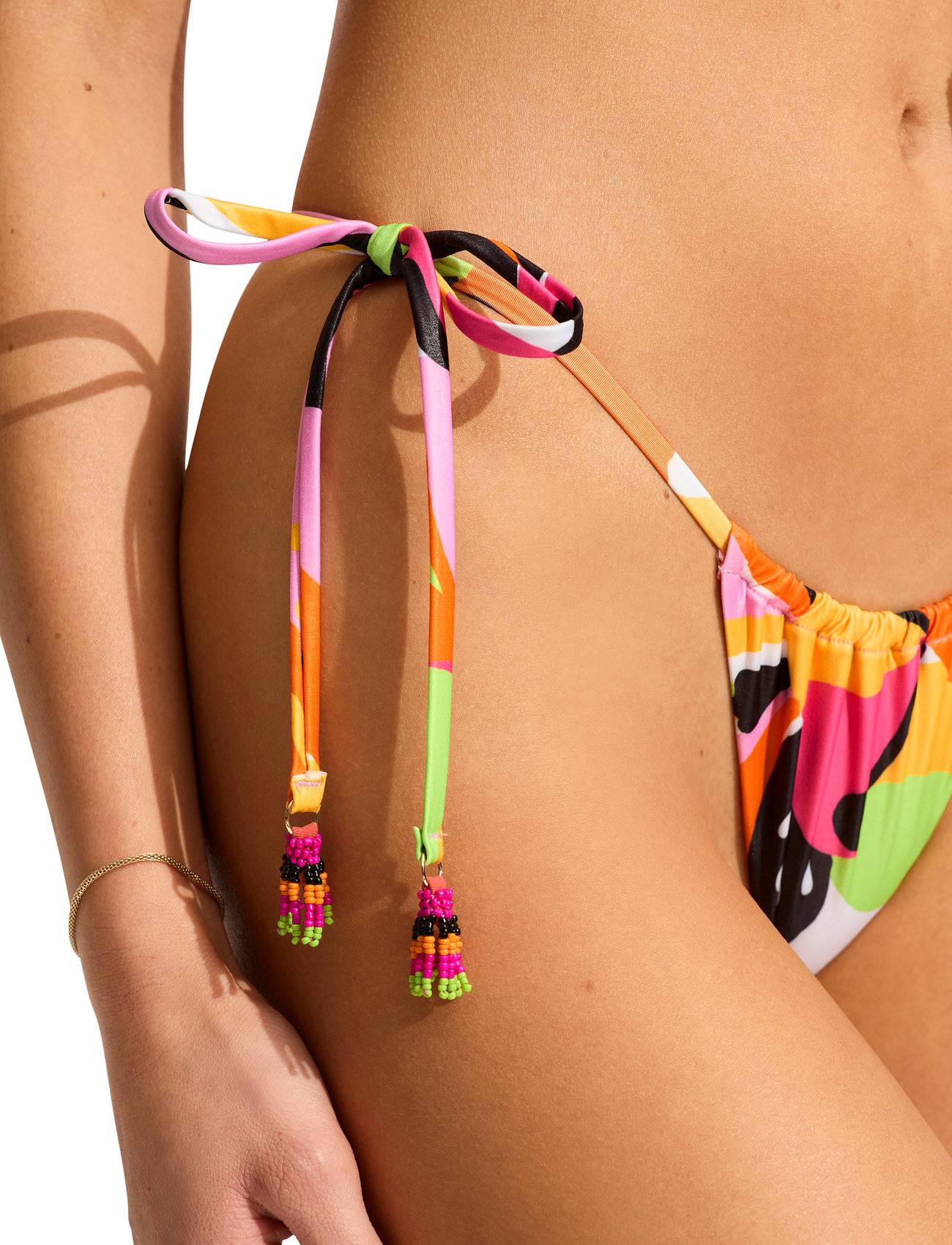 Rio Drawstring Tie Side Pant - Multi/patterned