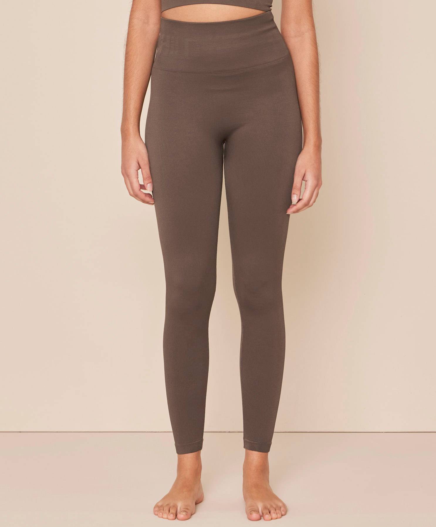 Moonchild Soft Rib Yoga Legging Coco Powder