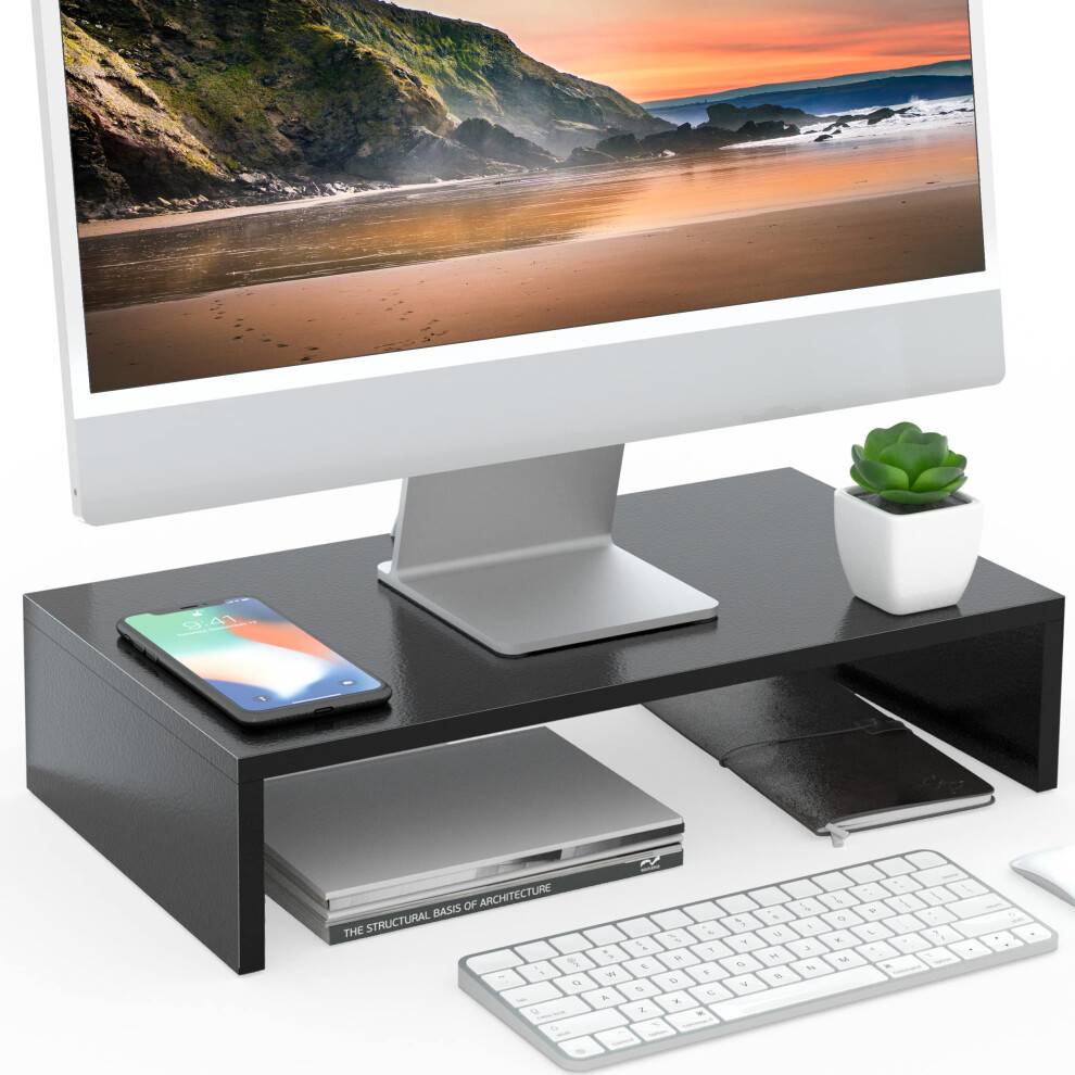 Fitueyes Wood Monitor Stand PC Laptop Computer Screen Riser